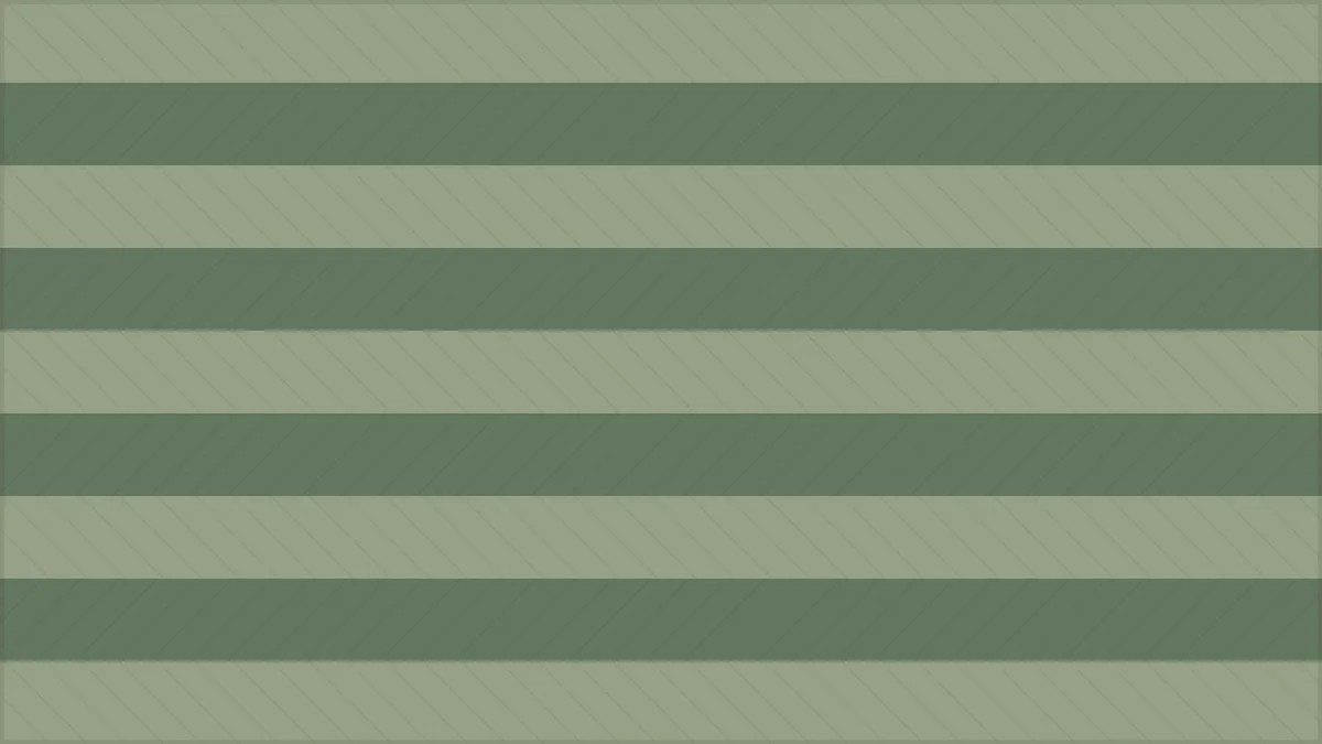 Close-up illustration of freshly mown lawn stripes, flat sign-painter style.